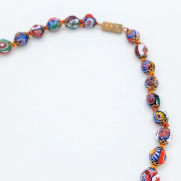Vintage 18" Venetian Millefiori Bead Necklace - Picture 6 of 8